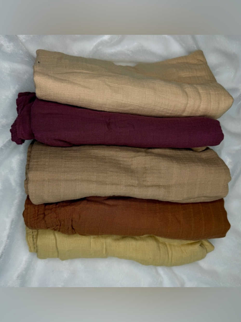 KeaBabies 5pk Muslin Swaddle Blankets for Baby